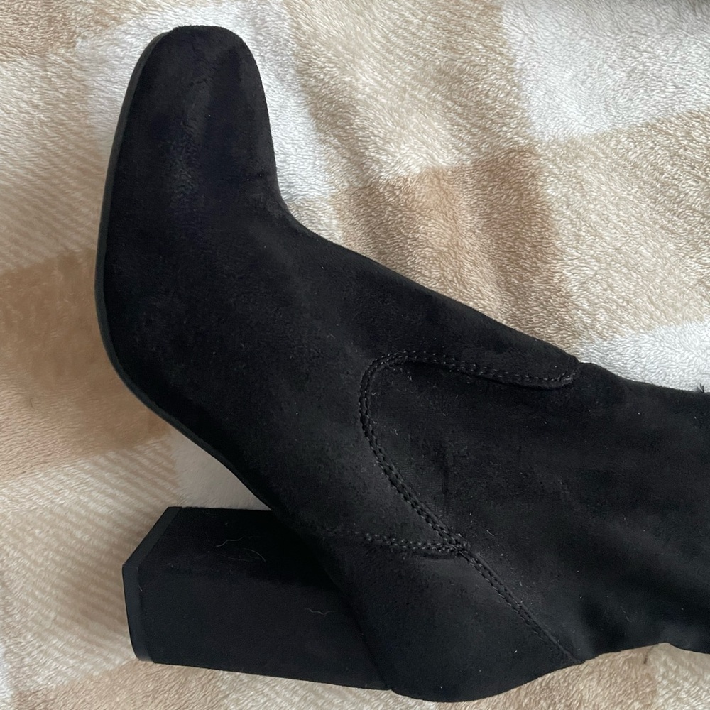 Black over the knee thigh high boots size 8 - Picture 3 of 6